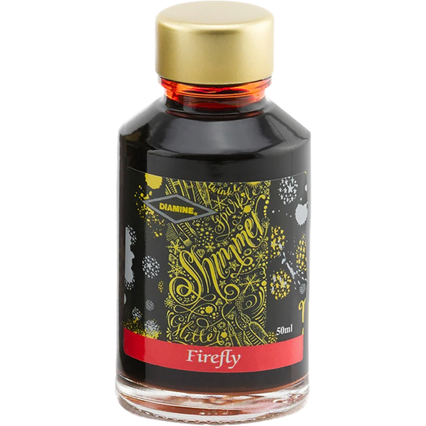 Diamine Shimmer Ink 50 ml Firefly - Gold shimmer-Pen Boutique Ltd