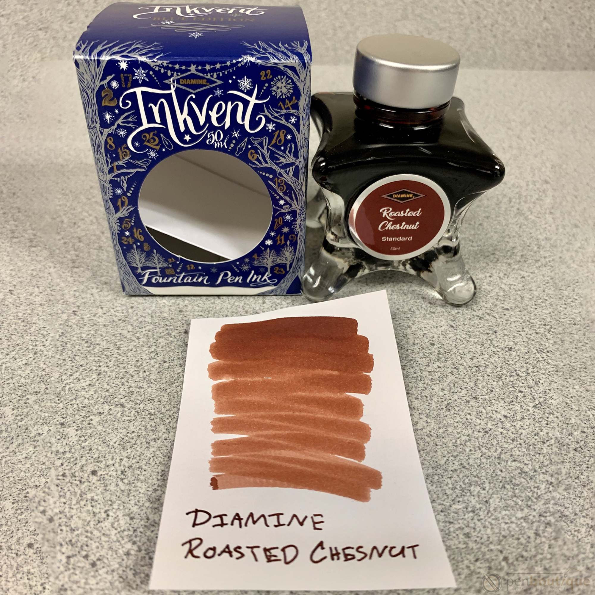 Diamine Standard Ink Bottle - Roasted Chestnut-Pen Boutique Ltd