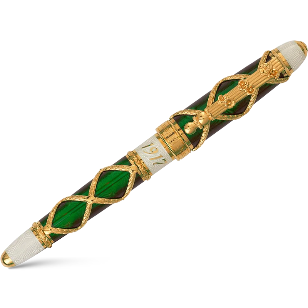 David Oscarson Russian Imperial Emerald Limited Edition Rollerball Pen-Pen Boutique Ltd