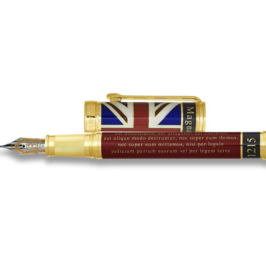 David Oscarson Magna Carta Fountain Pen - Translucent Ruby-Pen Boutique Ltd