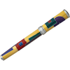 David Oscarson 15th Anniversary/American Art Deco Rollerball Pen - Translucent Amber with Multi-colored Enamel-Pen Boutique Ltd