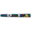 David Oscarson 15th Anniversary/American Art Deco Rollerball Pen - Translucent Teal with Multi-colored Enamel-Pen Boutique Ltd