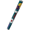 David Oscarson 15th Anniversary/American Art Deco Rollerball Pen - Translucent Teal with Multi-colored Enamel-Pen Boutique Ltd