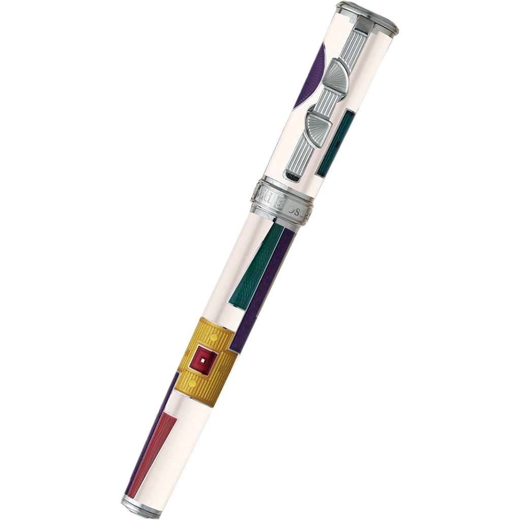 David Oscarson 15th Anniversary/American Art Deco Rollerball Pen - Opaque White-Pen Boutique Ltd