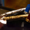 David Oscarson Meriwether Lewis Fountain Pen - Ruby Red Gold Vermeil-Pen Boutique Ltd