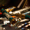 David Oscarson Koi Hard Enamel Translucent Teal Fountain Pen-Pen Boutique Ltd