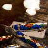 David Oscarson Harlequin Rollerball Pen - Sapphire Blue-Pen Boutique Ltd