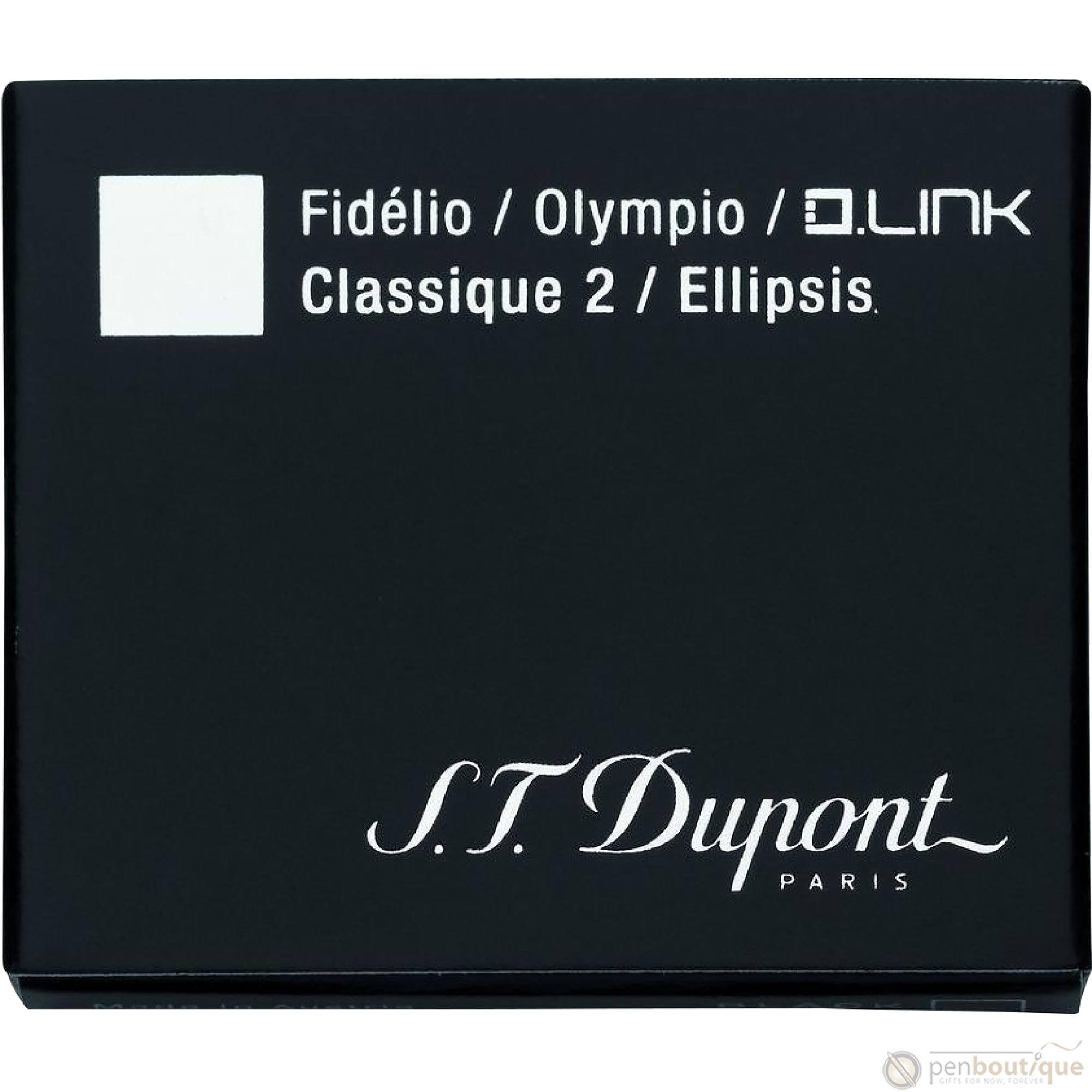 ST Dupont Black Ink Cartridges-Pen Boutique Ltd