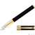 S T Dupont D-Initial Fountain Pen - Gold Trim - Black-Pen Boutique Ltd