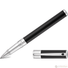 S T Dupont D-Initial Rollerball Pen - Chrome Trim - Black-Pen Boutique Ltd
