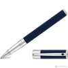 S T Dupont D-Initial Rollerball Pen - Chrome Trim - Blue-Pen Boutique Ltd