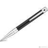 S T Dupont D-Initial Ballpoint Pen - Chrome Trim - Black-Pen Boutique Ltd
