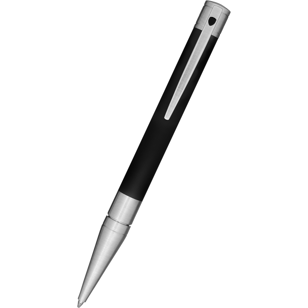 S T Dupont D-Initial Ballpoint Pen - Matt Black-Pen Boutique Ltd