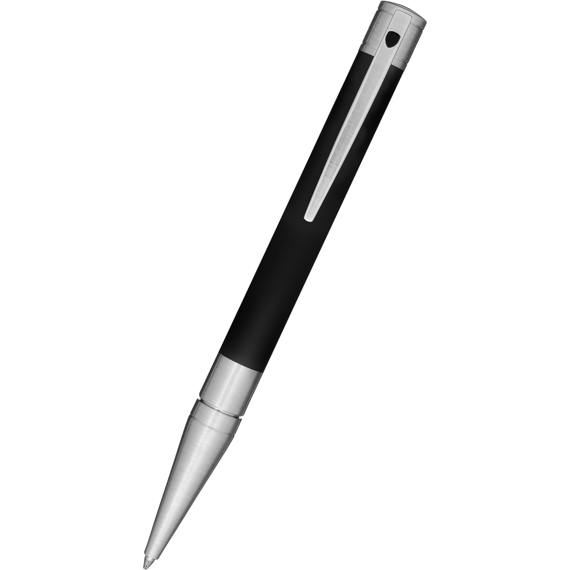 S T Dupont D-Initial Ballpoint Pen - Matt Black-Pen Boutique Ltd