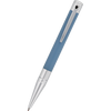 S T Dupont D-Initial Ballpoint Pen - Shark Blue-Pen Boutique Ltd