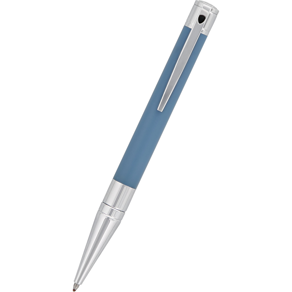 S T Dupont D-Initial Ballpoint Pen - Shark Blue-Pen Boutique Ltd