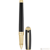 ST Dupont Line D Large Black with Gold Trim Rollerball Pen-Pen Boutique Ltd