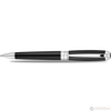 S T Dupont Line D Ballpoint Pen - Black - Chrome Trim-Pen Boutique Ltd
