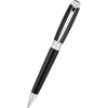 S T Dupont Line D Ballpoint Pen - Black - Chrome Trim-Pen Boutique Ltd