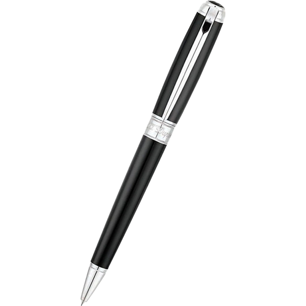 S T Dupont Line D Ballpoint Pen - Black - Palladium Trim-Pen Boutique Ltd