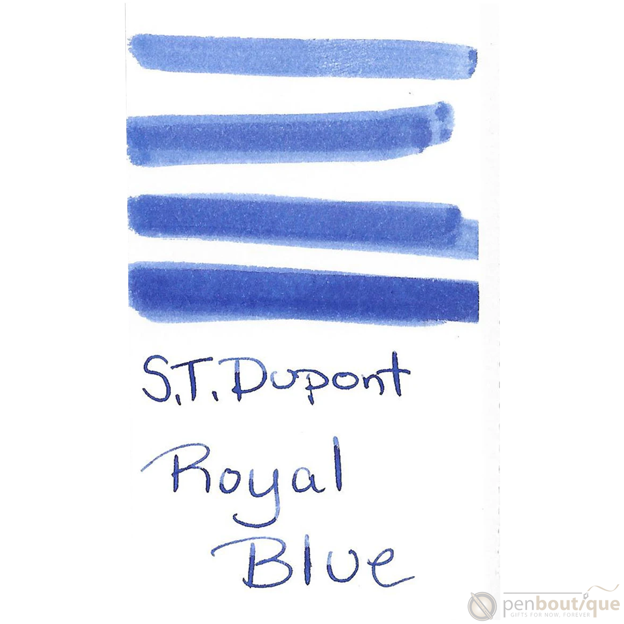 S T Dupont Bottled Ink - Royal Blue 50ml-Pen Boutique Ltd