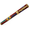 David Oscarson 15th Anniversary/American Art Deco Fountain Pen - Translucent Ruby with Multi-colored & Gold Vermeil - Pen Boutique Ltd