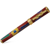David Oscarson 15th Anniversary/American Art Deco Fountain Pen - Translucent Ruby with Multi-colored & Gold Vermeil-Pen Boutique Ltd