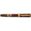 David Oscarson 15th Anniversary/American Art Deco Rollerball Pen - Translucent Ruby with Multi-colored & Gold Vermeil-Pen Boutique Ltd