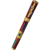 David Oscarson 15th Anniversary/American Art Deco Fountain Pen - Translucent Ruby with Multi-colored & Gold Vermeil-Pen Boutique Ltd