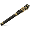 David Oscarson Black Water Snake Fountain Pen - Translucent Black Moss and Opaque Black Hard Enamel w/ Gold Vermeil-Pen Boutique Ltd