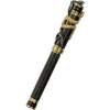 David Oscarson Black Water Snake Fountain Pen - Translucent Black Moss and Opaque Black Hard Enamel w/ Gold Vermeil-Pen Boutique Ltd
