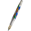 David Oscarson Harlequin Fountain Pen - Opalescent White/Pearl-Pen Boutique Ltd