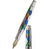 David Oscarson Harlequin Fountain Pen - Opalescent White/Pearl-Pen Boutique Ltd