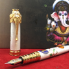 David Oscarson Lord Ganesha Fountain Pen - White-Pen Boutique Ltd