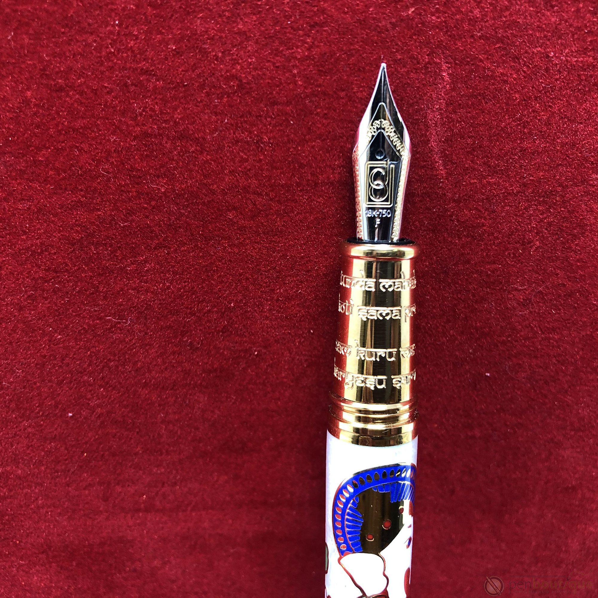David Oscarson Lord Ganesha Fountain Pen - White-Pen Boutique Ltd