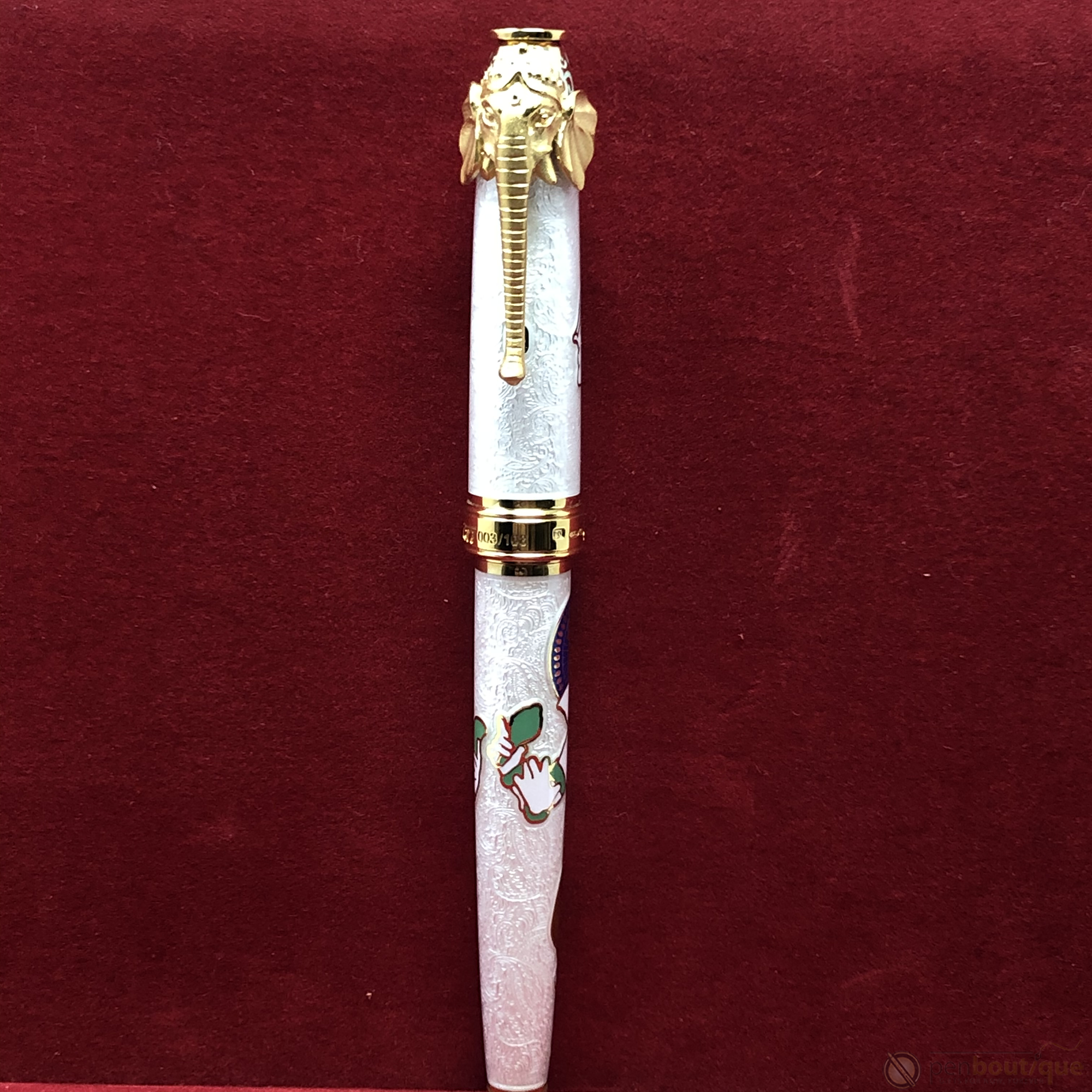 David Oscarson Lord Ganesha Fountain Pen - White-Pen Boutique Ltd
