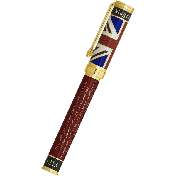 David Oscarson Magna Carta Rollerball Pen - Translucent Ruby-Pen Boutique Ltd