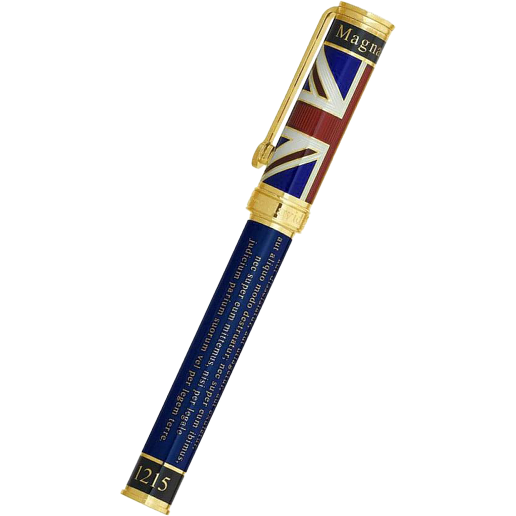 David Oscarson Magna Carta Rollerball Pen - Translucent Sapphire-Pen Boutique Ltd