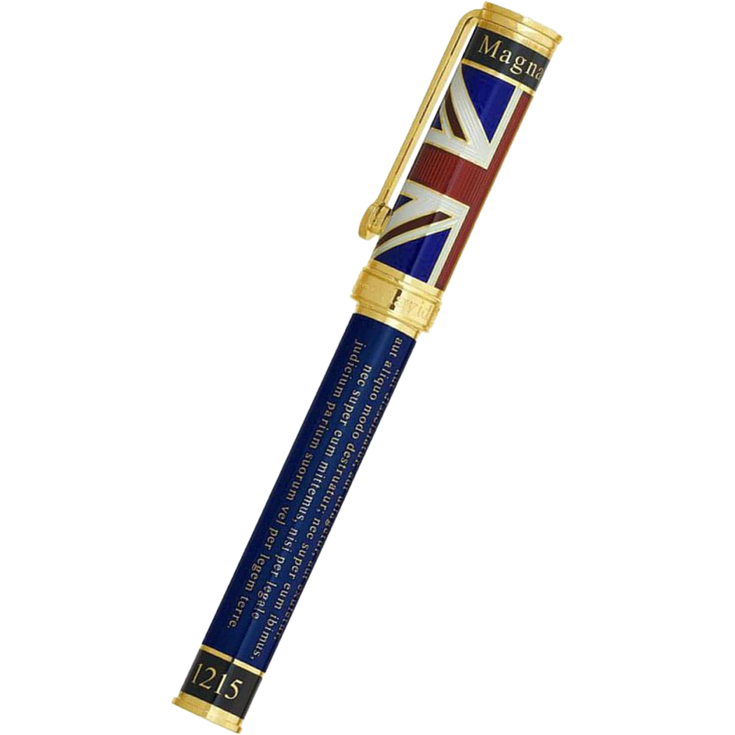 David Oscarson Magna Carta Rollerball Pen - Translucent Sapphire-Pen Boutique Ltd