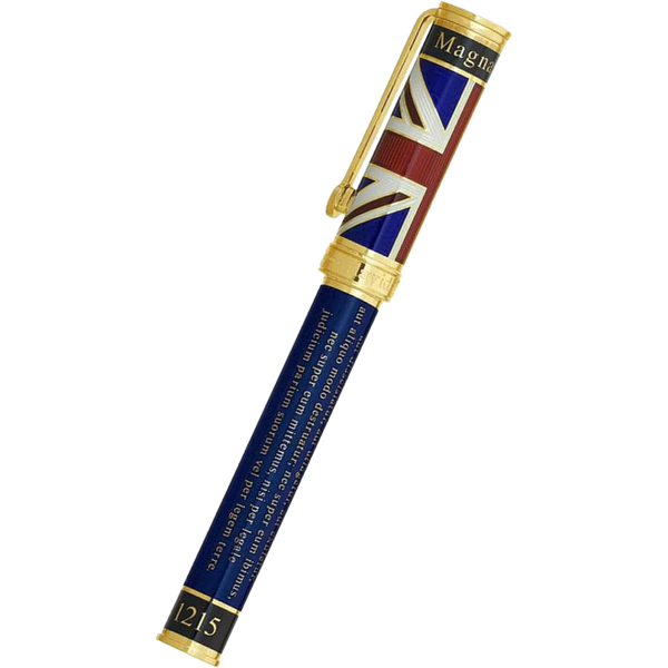 David Oscarson Magna Carta Rollerball Pen - Translucent Sapphire-Pen Boutique Ltd