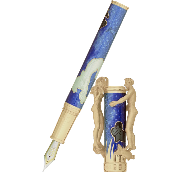 David Oscarson Marriage of the Waters Fountain Pen - Azure Blue-Pen Boutique Ltd