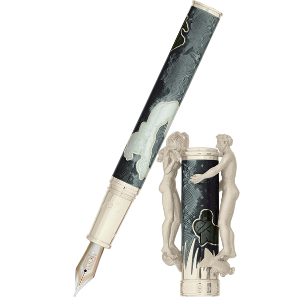 David Oscarson Marriage of the Waters Fountain Pen - Grey-Pen Boutique Ltd