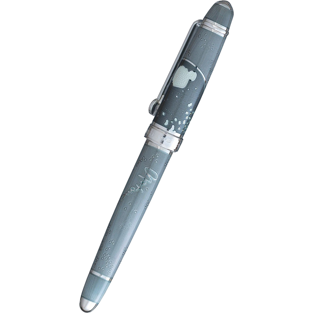 David Oscarson Sir Alexander Fleming Rollerball Pen - Translucent Grey (Granite)-Pen Boutique Ltd