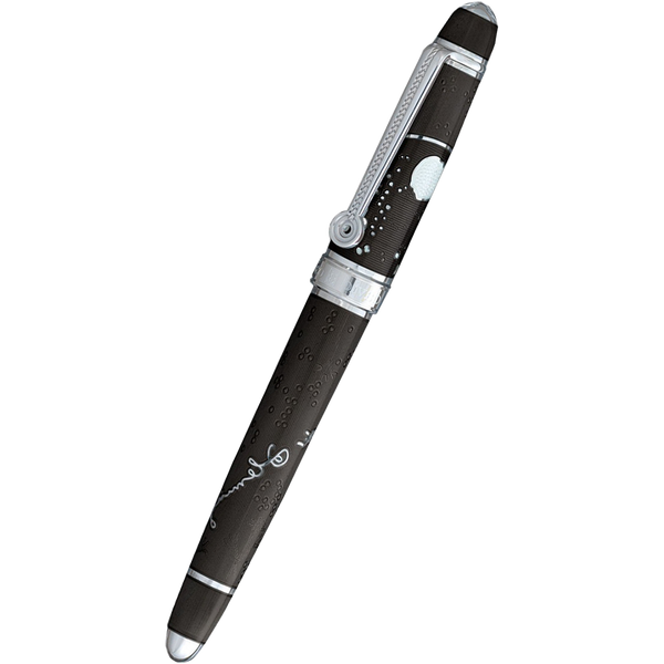 David Oscarson Sir Alexander Fleming Fountain Pen - Translucent Black-Pen Boutique Ltd