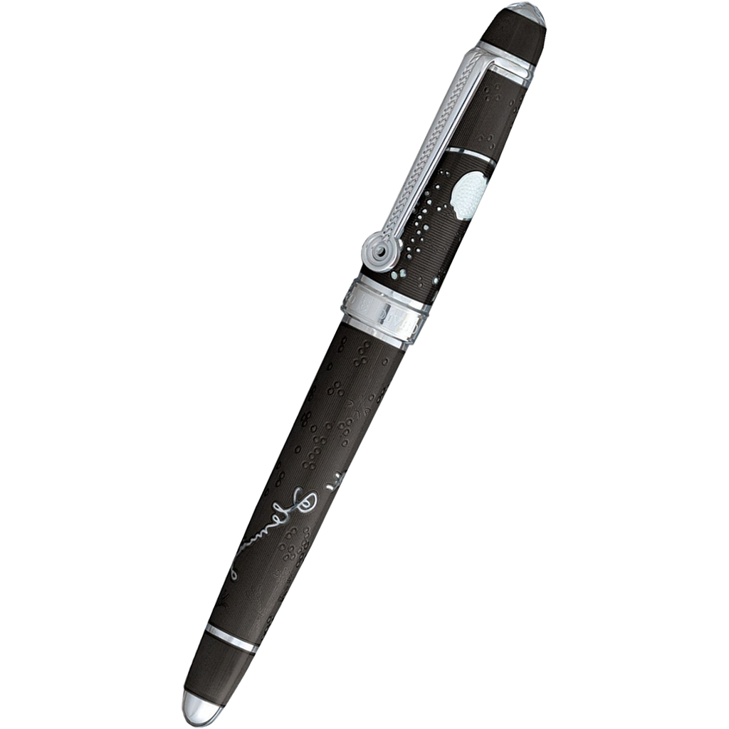 David Oscarson Sir Alexander Fleming Rollerball Pen - Translucent Black-Pen Boutique Ltd