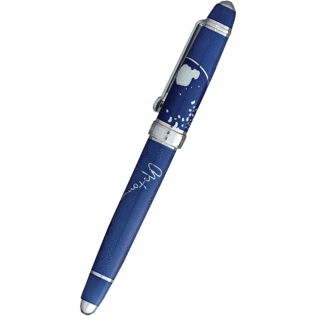 David Oscarson Sir Alexander Fleming Rollerball Pen - Translucent Blue-Pen Boutique Ltd