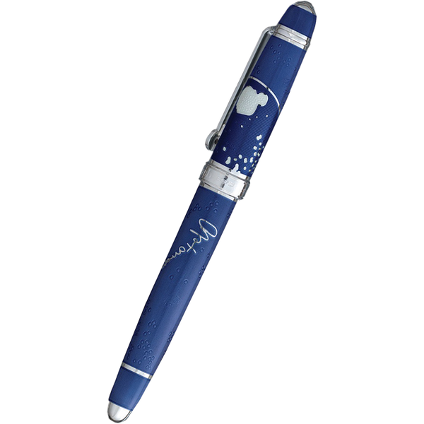David Oscarson Sir Alexander Fleming Fountain Pen - Translucent Blue-Pen Boutique Ltd