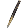 David Oscarson Tesla Fountain Pen - Translucent Black - Gold Trim-Pen Boutique Ltd