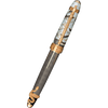 David Oscarson Deus Regit Fountain Pen - Gray - Gold Trim-Pen Boutique Ltd