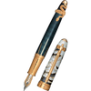 David Oscarson Deus Regit Fountain Pen - Moss Black - Gold Trim-Pen Boutique Ltd